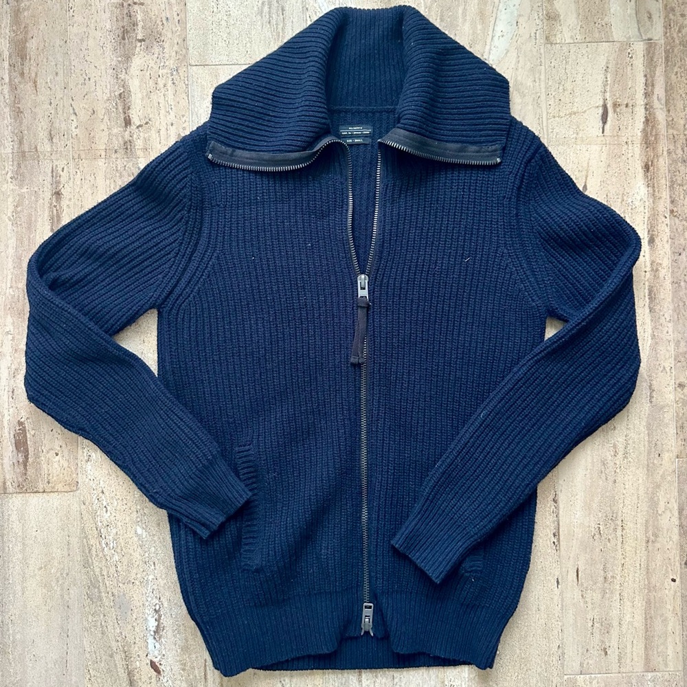 All Saints Men’s Cardigan/Sweater Blue Size Small